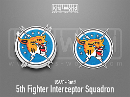 Kitsworld SAV Sticker - USAAF - 5th Fighter Interceptor Squadron 